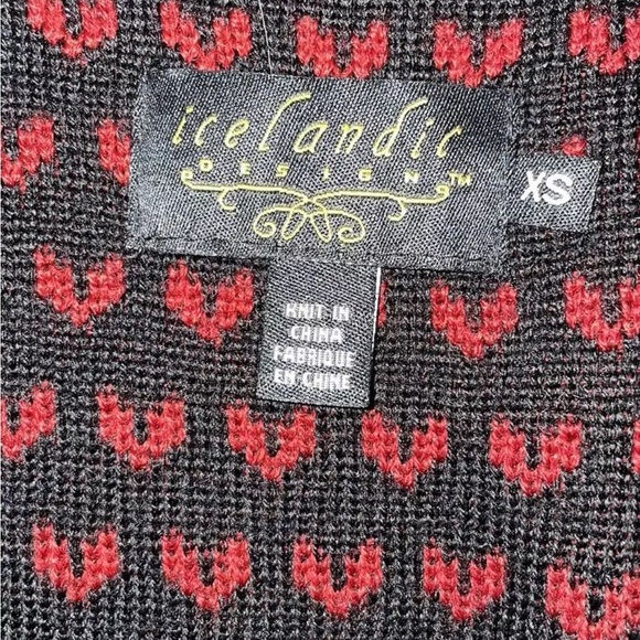 Icelandic Design Wool Blend Vest Womans XS Toggles with Snaps~Tunic Length - Picture 12 of 12
